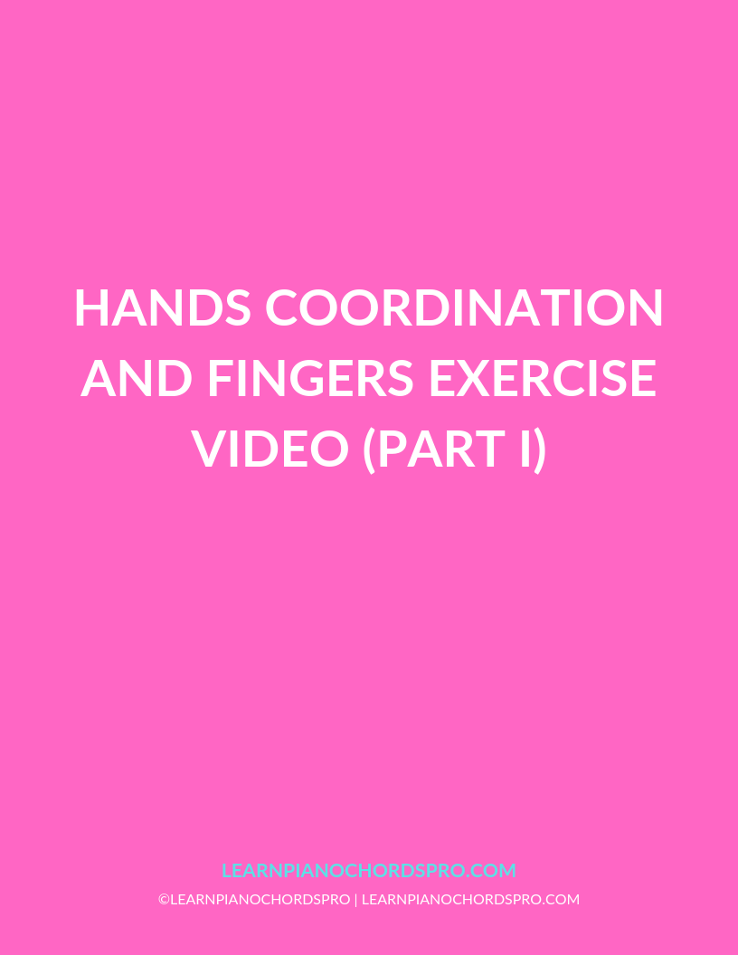 Right Hand Exercise - Learn Piano Chords Pro